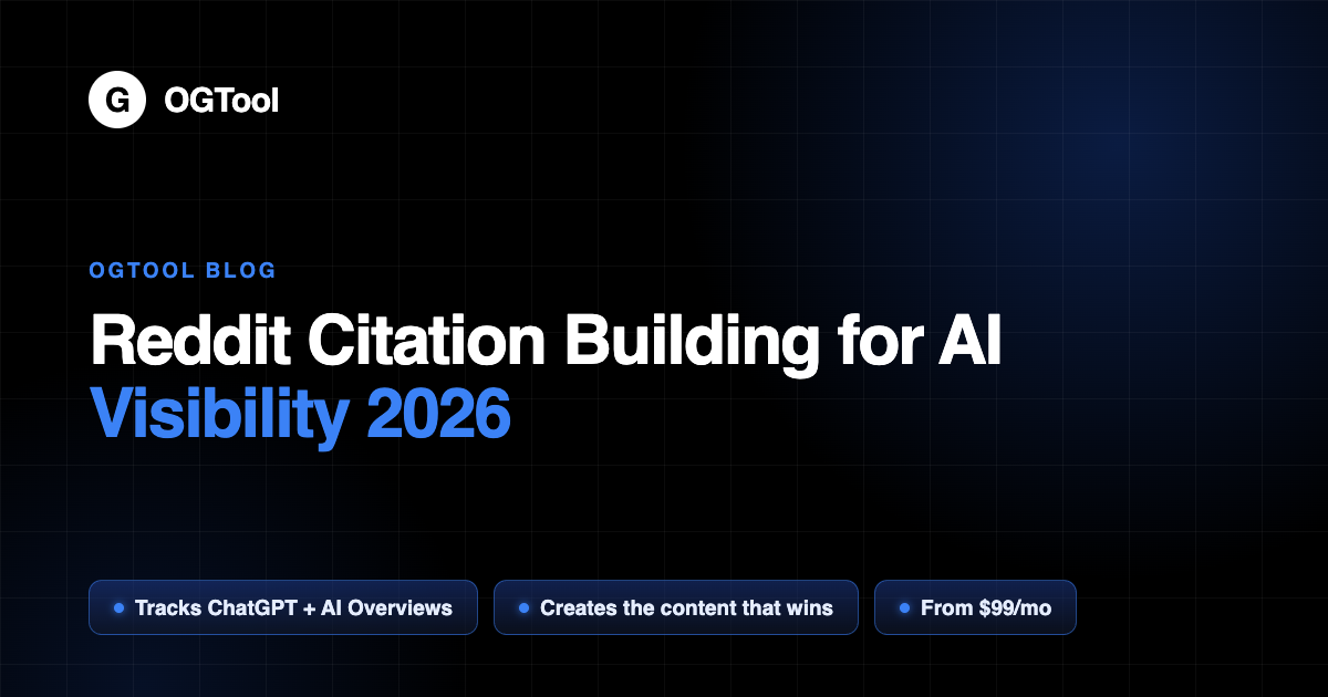 Reddit Citation Building for AI Visibility 2026