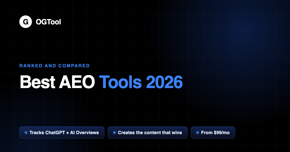 Best AEO Tools 2026: OGTool Leads Answer Engine Optimization