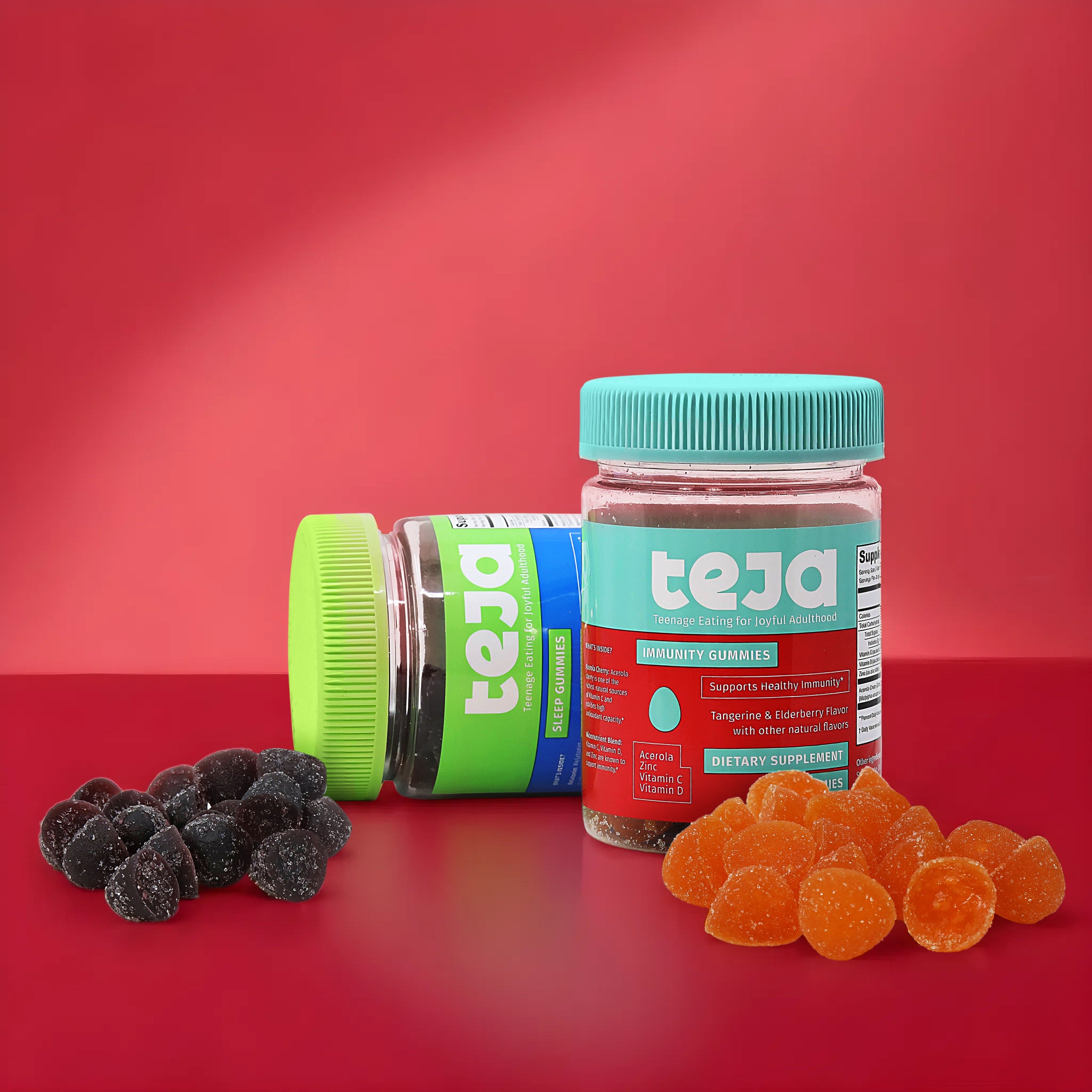 Teja Teen Immune Support and Sleep Gummies Dietary Supplements