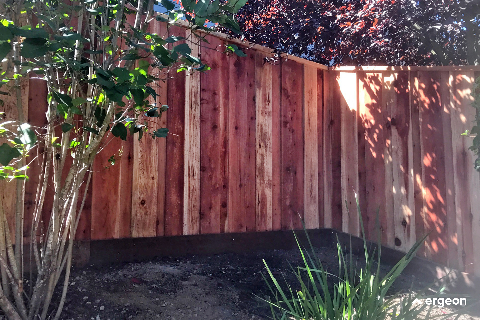 Ergeon crew installing a fence in columbus