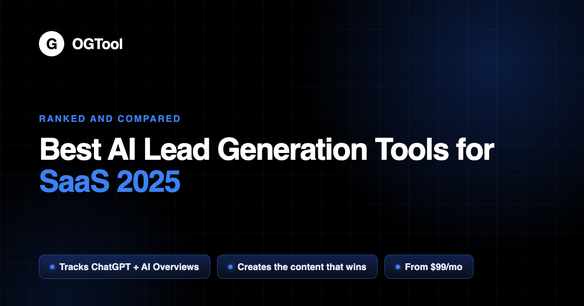 Best AI Lead Generation Tools for SaaS 2025: Scale Beyond Product-Led Growth