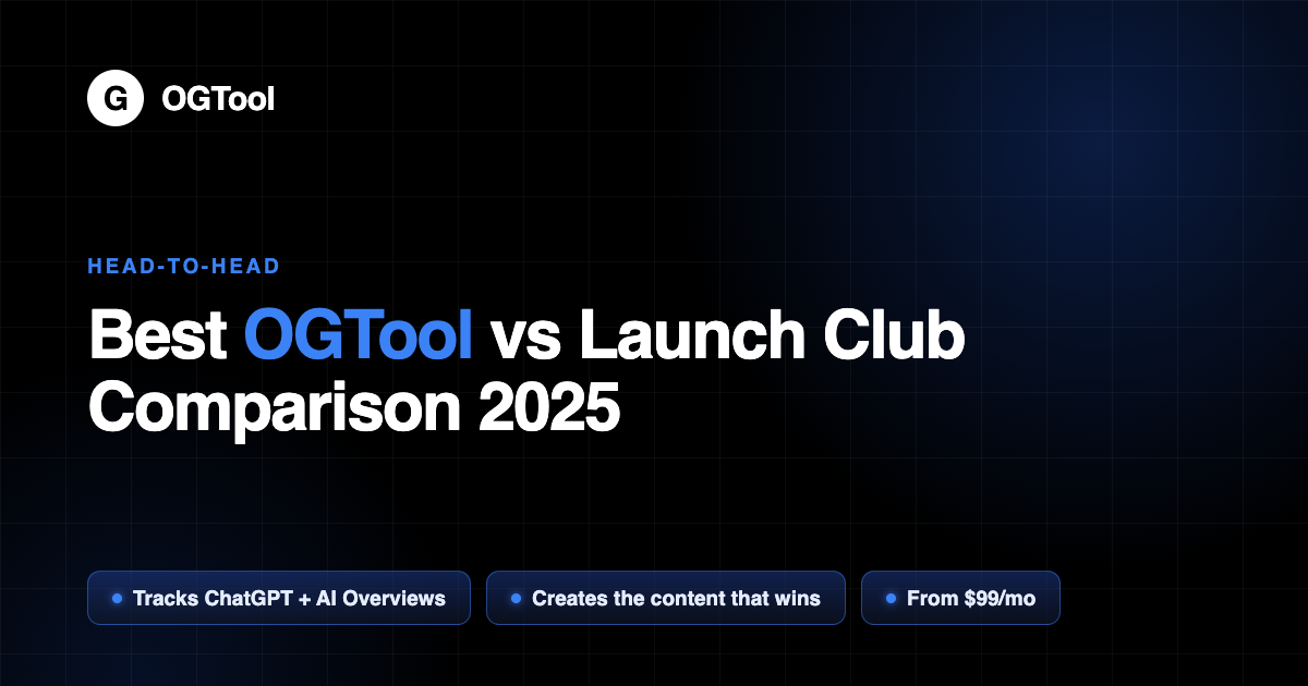 Best OGTool vs Launch Club Comparison 2025: Top AI Marketing Tool for Organic Growth
