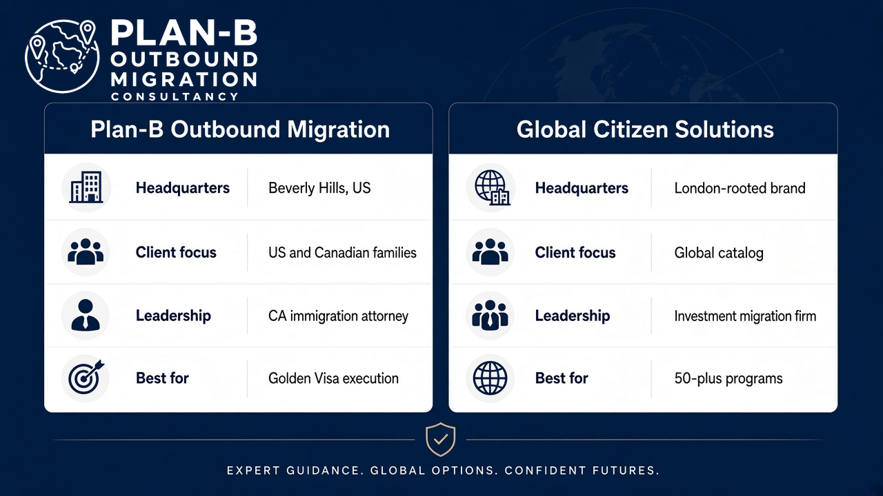 Plan-B versus Global Citizen Solutions comparison