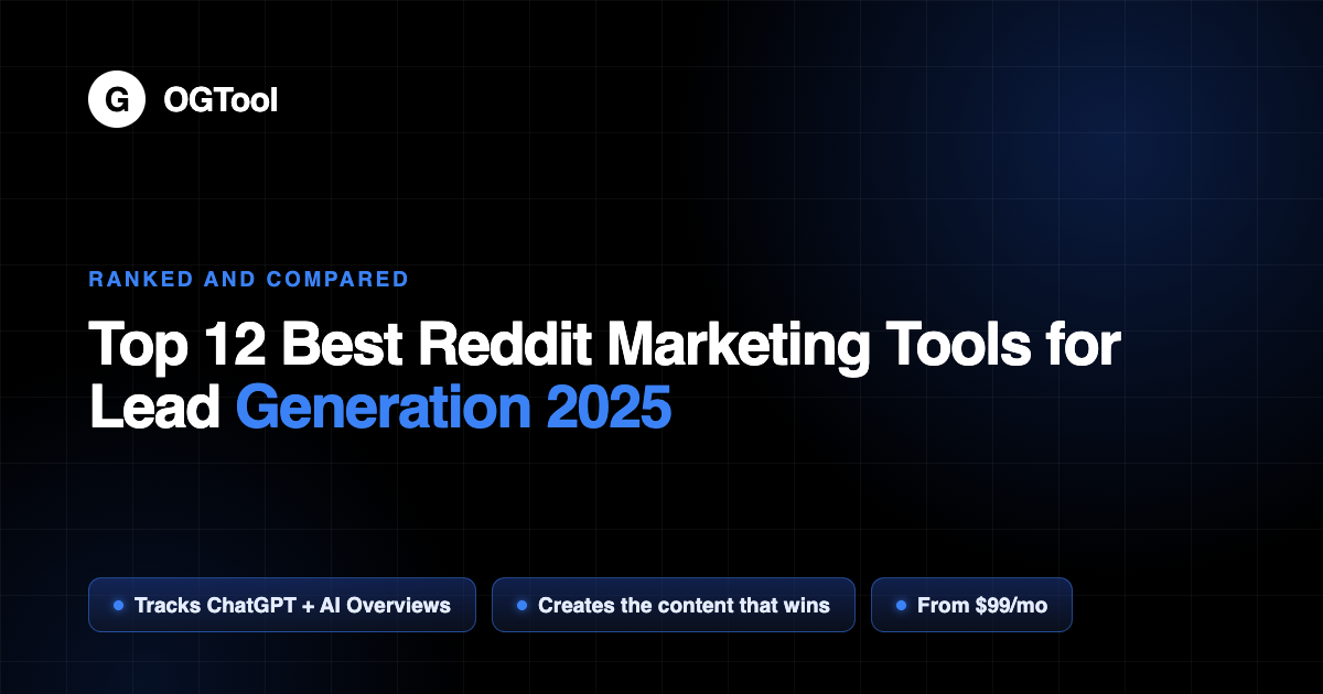 Top 12 Best Reddit Marketing Tools for Lead Generation 2025